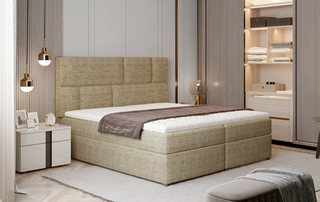 Luxury Designer Upholstered Bed Bed Beds Designer Bed Box Spring Textile 180x200