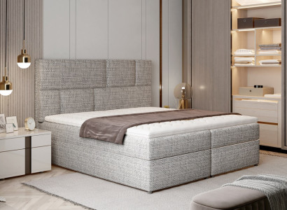Luxury Designer Upholstered Bed Bed Beds Designer Bed Box Spring Textile 180x200