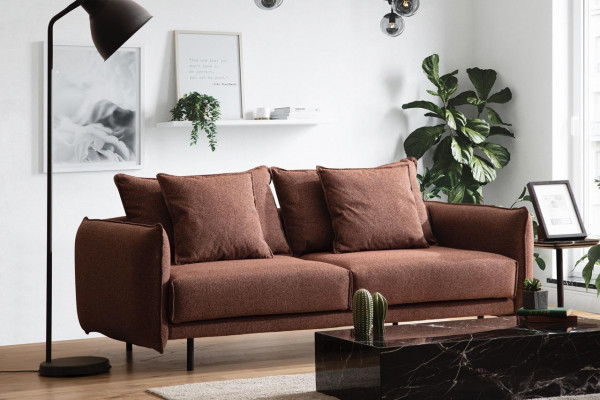 Living room sofa couch furniture furnishing couch brown sofas couches new