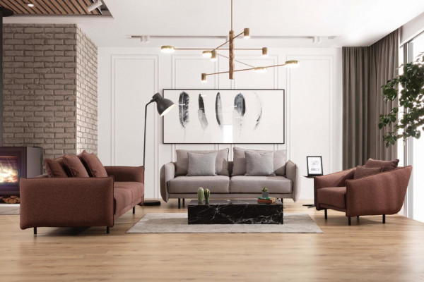 Living room sofa couch furniture furnishing couch brown sofas couches new
