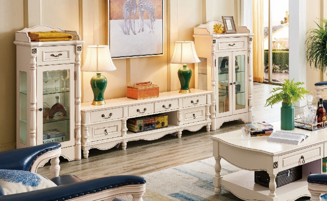 Display Cabinet Living Room Glass Classic 2-Piece. Display Cabinet Shelf Shelves Wood Set