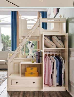 Bunk bed bed double-decker loft bed children's beds wood classic furniture room