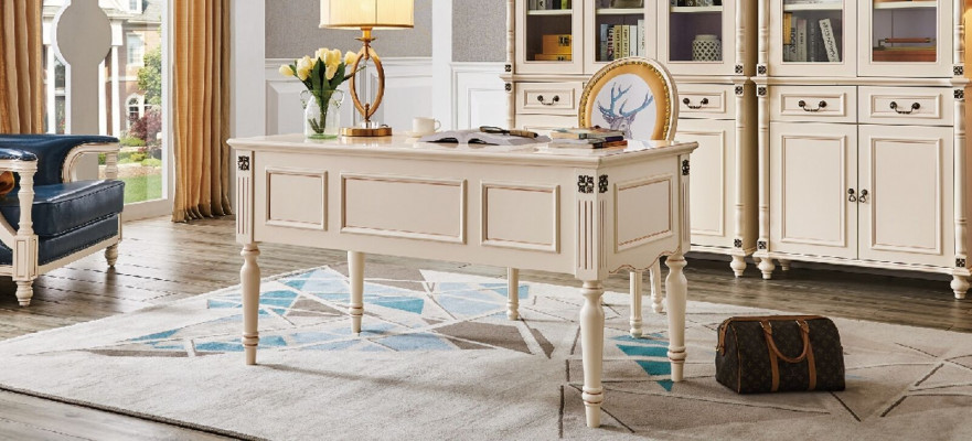 Desk Chair Office Classic Office Furniture Furnishing Table 2-piece Set New