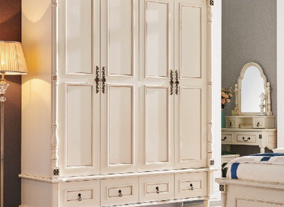 Wardrobe cabinet baroque style wooden furniture classic bedroom wardrobes