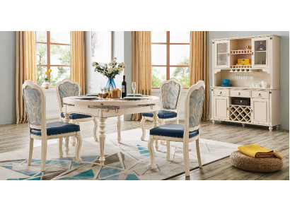 Classic dining room suite table with 4 chair set chair group tables 5-piece set
