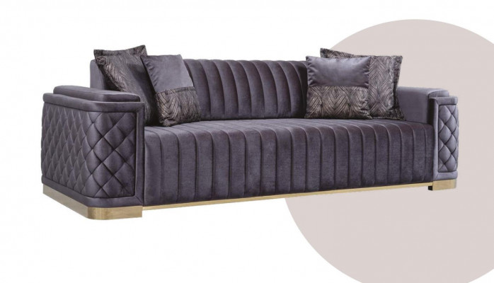 Luxury Couch XXL Sofa Large Sofas 246cm Velvet Design Furniture Sofas Fabric