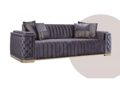 Luxury Couch XXL Sofa Large Sofas 246cm Velvet Design Furniture Sofas Fabric