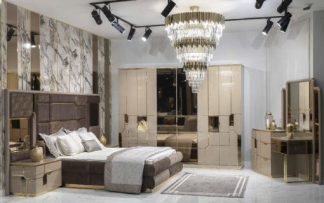 Wardrobe mirror luxury cabinet bedroom cabinets furniture