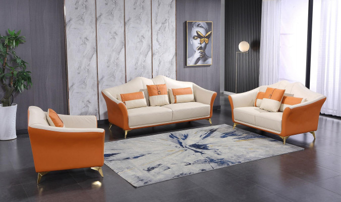 Classic three-seater sofa, 3-seater design sofas, Italian style couch