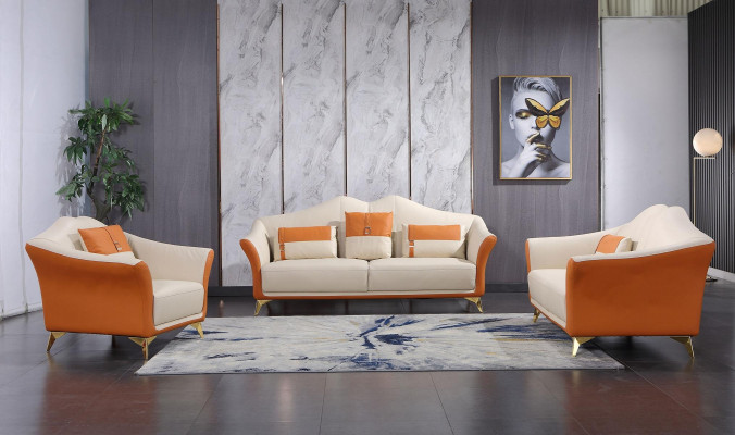 Classic three-seater sofa, 3-seater design sofas, Italian style couch