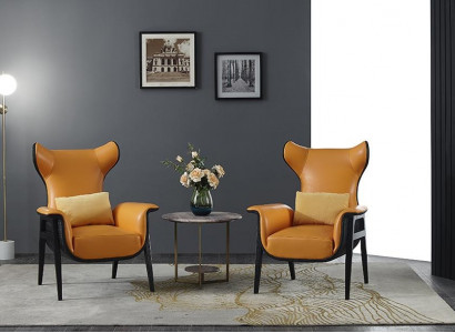 Design armchair 1-seater 70 x 90 cm living room single-seater sofa couch lounge club