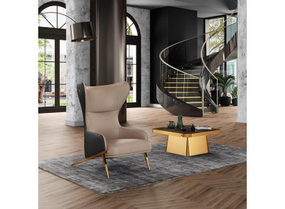 Armchair 74 x 90 cm Couch Cushion Designer Leather 1-Seater Cushion Seat