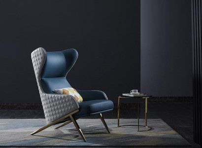 Luxury Designer Furniture Modern Design Armchair 74*90cm Leather Living Room