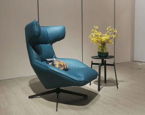 Luxury Design Furniture Modern Design Armchair 75 x 101cm Leather Living Room