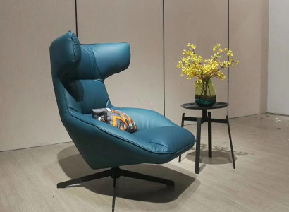 Luxury Design Furniture Modern Design Armchair 75 x 101cm Leather Living Room