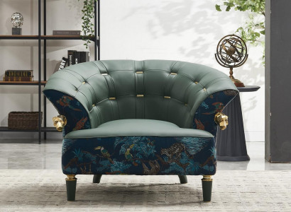 Textile sofa couch upholstery single-seater designer style furniture modern living room