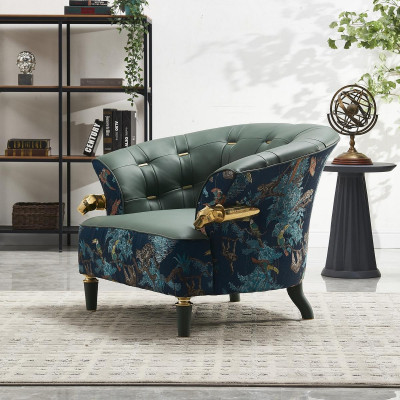 Textile sofa couch upholstery single-seater designer style furniture modern living room