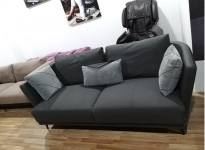 Three-seater design sofa couch upholstered sofa leather sofa modern relax club 3-seater