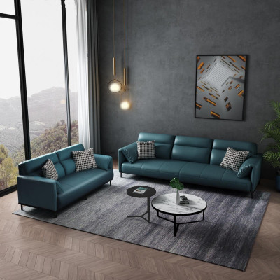 Sofa 3-seater leather sofa couch living area suite design modern seating.