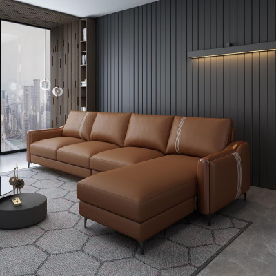 Seat leather sofa couch living landscape set design modern sofas corner sofa L-shape