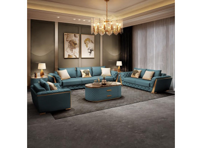 Modern sofa 3-seater living landscape designer couches seat cushion new