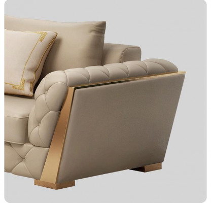 Modern sofa 3-seater living landscape designer couches seat cushion new