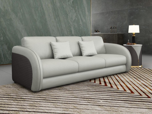 Three-seater Italian furniture style sofa 3-seater modern sofa leather sofa
