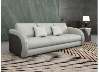 Three-seater Italian furniture style sofa 3-seater modern sofa leather sofa