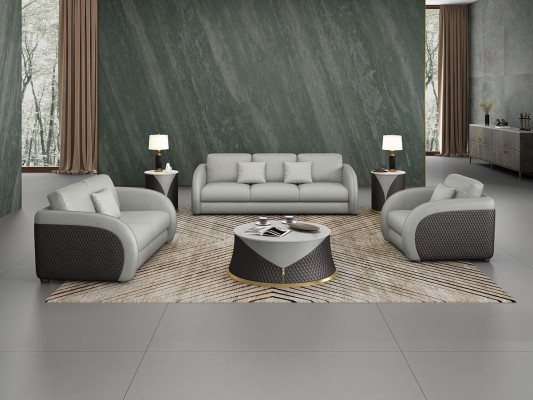 Three-seater Italian furniture style sofa 3-seater modern sofa leather sofa