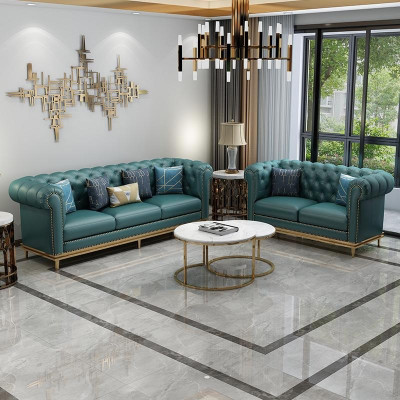 Design living area sofa set 3+1 seater leather sofa living room