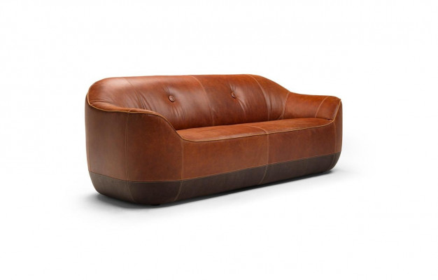 Modern three-seater sofa 3-seater couches three-seater upholstery luxury sofas brown