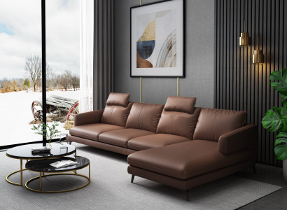 Sofa L-Shape Leather Sofa Couch Living Room Sofa Corner Sofa Set Modern Couches New