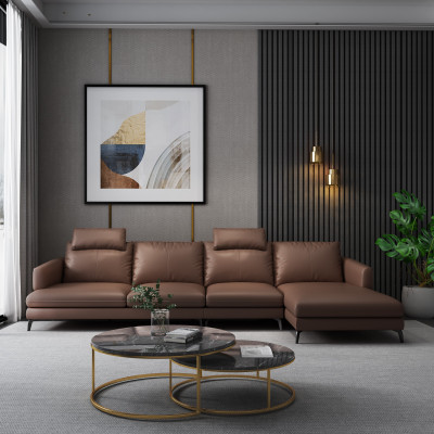 Sofa L-Shape Leather Sofa Couch Living Room Sofa Corner Sofa Set Modern Couches New