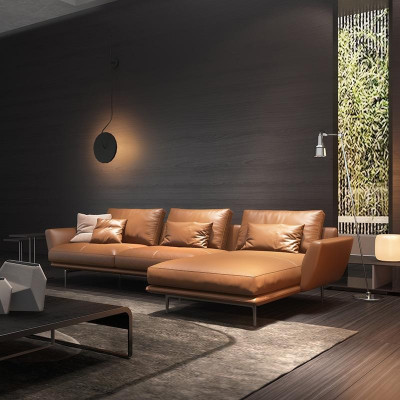 Sofa L-shaped leather sofa couch living landscape suite design corner sofa modern sofa