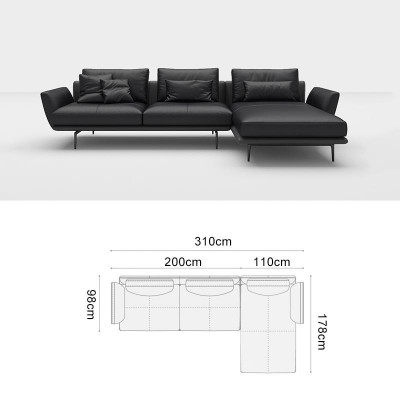 Sofa L-shaped leather sofa couch living landscape suite design corner sofa modern sofa