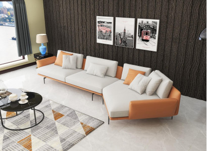 Corner sofa L-shape fabric couch living landscape set design modern sofa new sofas