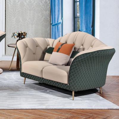 Three-seater Italian style furniture sofa 3-seater modern sofa leather sofa couch