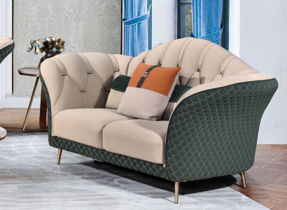 Three-seater Italian style furniture sofa 3-seater modern sofa leather sofa couch