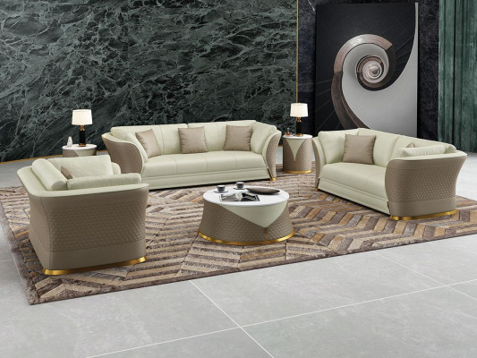Three-seater Italian style furniture sofa 3-seater modern sofa leather sofa