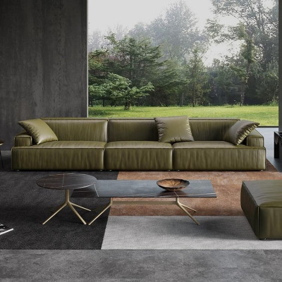 Leather sofa 6-seater XXL couch big sofa lounging sofas couch suites