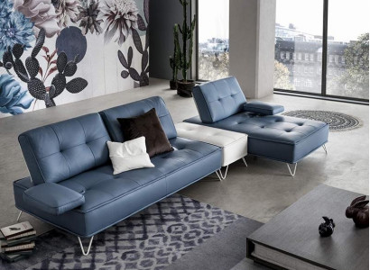 Living area couch upholstery textile fabric leather seating suite corner L-shape corner sofa