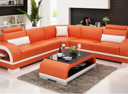 Leather sofa corner sofa upholstery corner suite sofa upholstery couch set living landscape