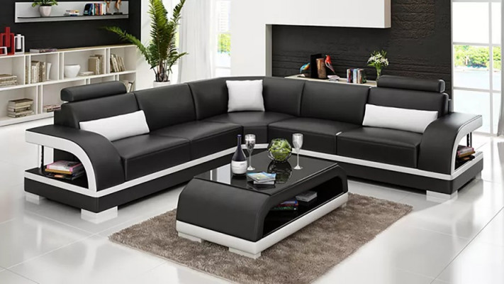 Leather sofa corner sofa upholstery corner suite sofa upholstery couch set living landscape
