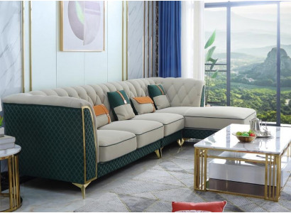 Design corner sofa L-shaped leather sofa couch living area set design modern sofas