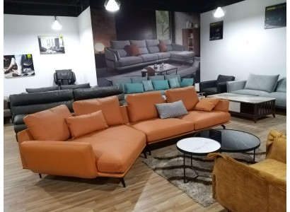 Corner sectional sofa L-shape living landscape sofa couch upholstery set leather fabric sofas
