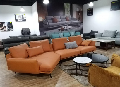 Corner sectional sofa L-shape living landscape sofa couch upholstery set leather fabric sofas