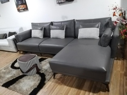 Corner sectional L-shaped living landscape sofa couch upholstery set fabric leather sofas