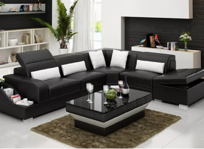 Suite, corner suite, sofa, leather sofa, corner sofa, upholstery, upholstered couch, living landscape.