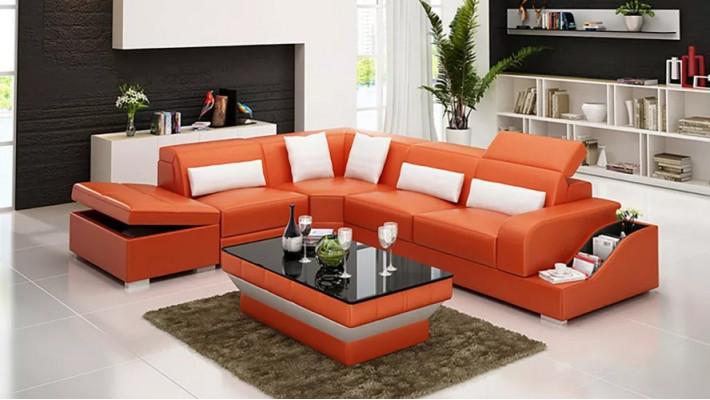 Suite, corner suite, sofa, leather sofa, corner sofa, upholstery, upholstered couch, living landscape.