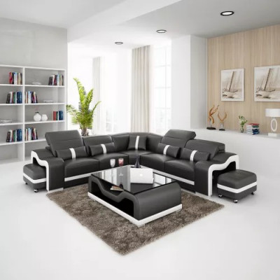 Leather sofa design sofa corner sofa L shape modern corner sofa upholstery